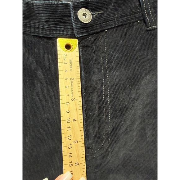 Alesbury Corduroy Relaxed Straight Pants Mens 35x30 Black - Picture 8 of 10